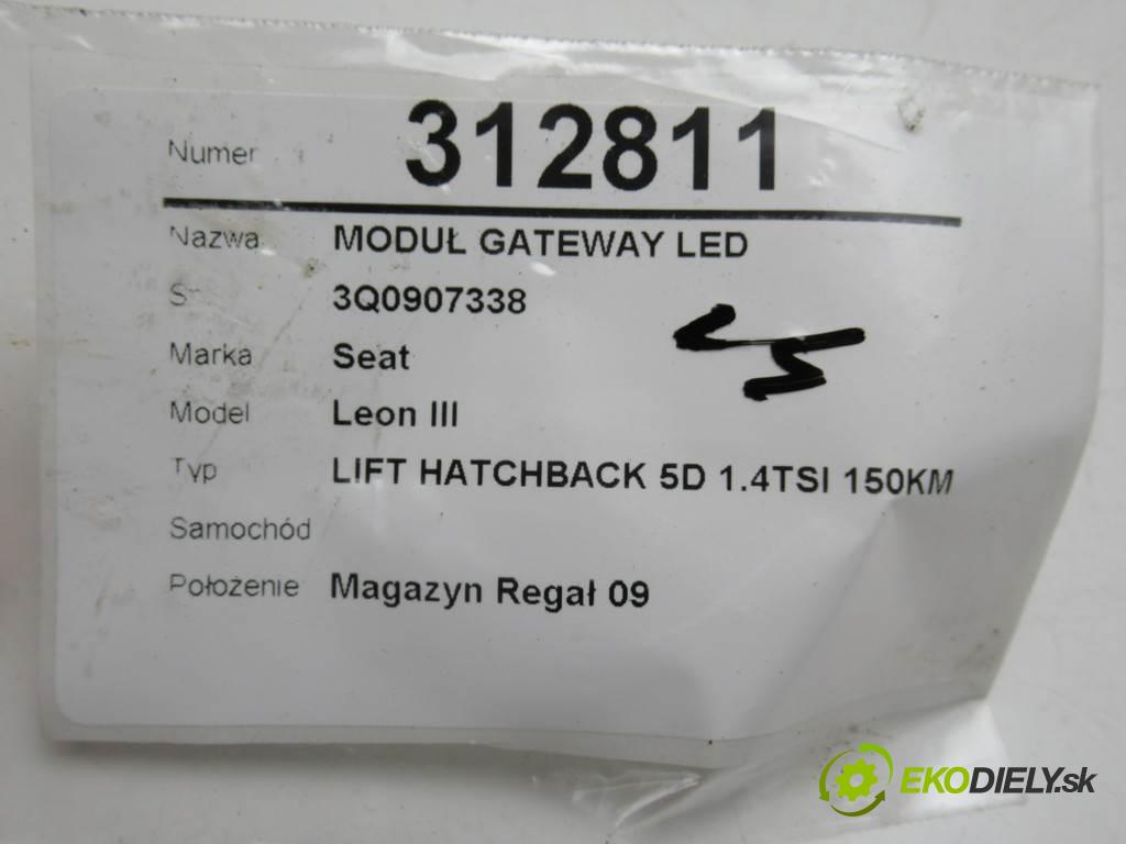 Seat Leon III    LIFT HATCHBACK 5D 1.4TSI 150KM 12-20  modul GATEWAY LED 3Q0907338