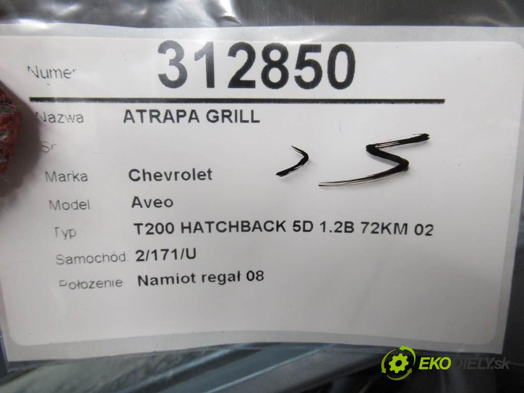 Chevrolet Aveo  2004 53 kW T200 HATCHBACK 5D 1.2B 72KM 02-11 1200 Mriežka maska 96492235 (Mriežky, masky)