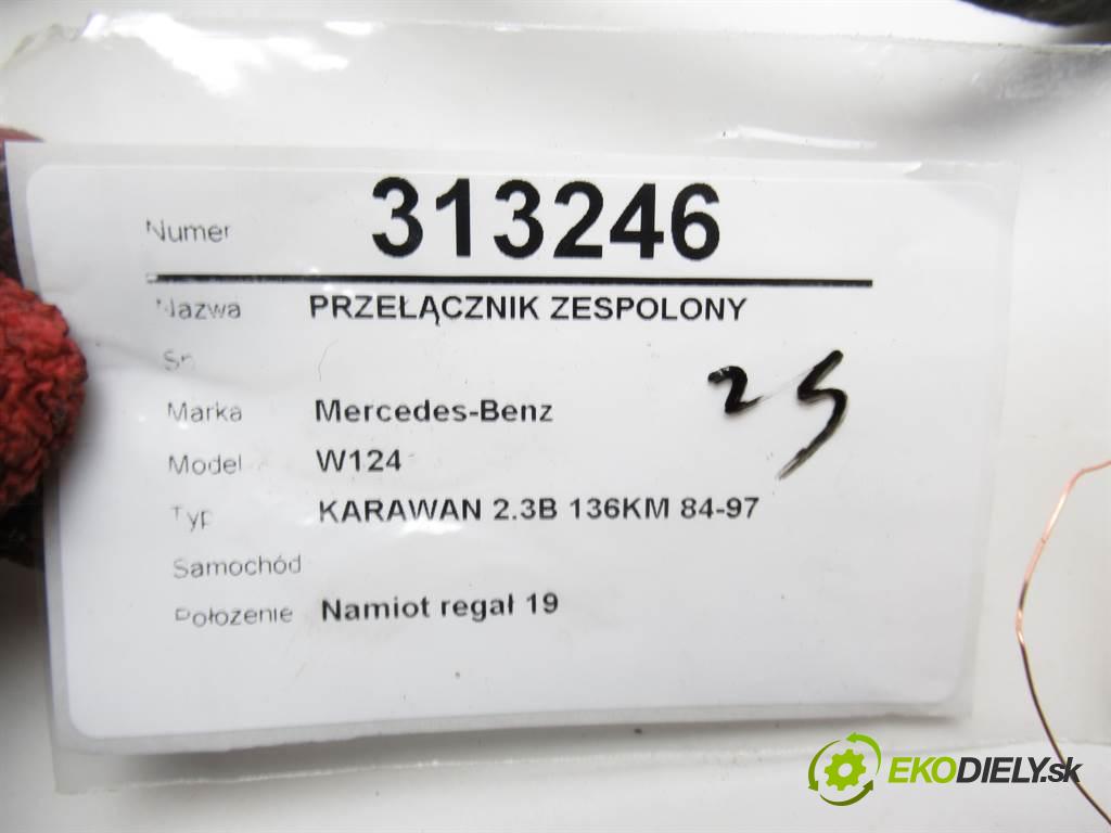 Mercedes-Benz W124    KARAWAN 2.3B 136KM 84-97  Prepínač kombinovaný 1245450124 (Prepínače, spínače, tlačidlá a ovládače kúrenia)