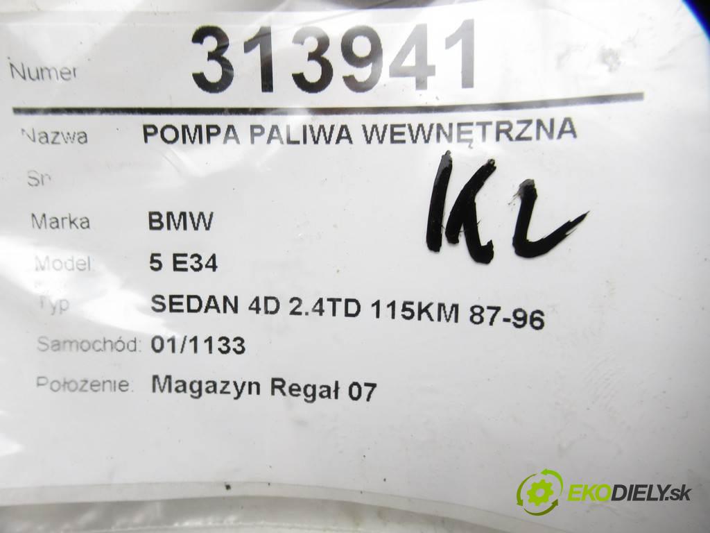 BMW 5 E34  1990 85kW SEDAN 4D 2.4TD 115KM 87-96 2400 Pumpa paliva vnútorná  (Palivové pumpy, čerpadlá, plaváky)