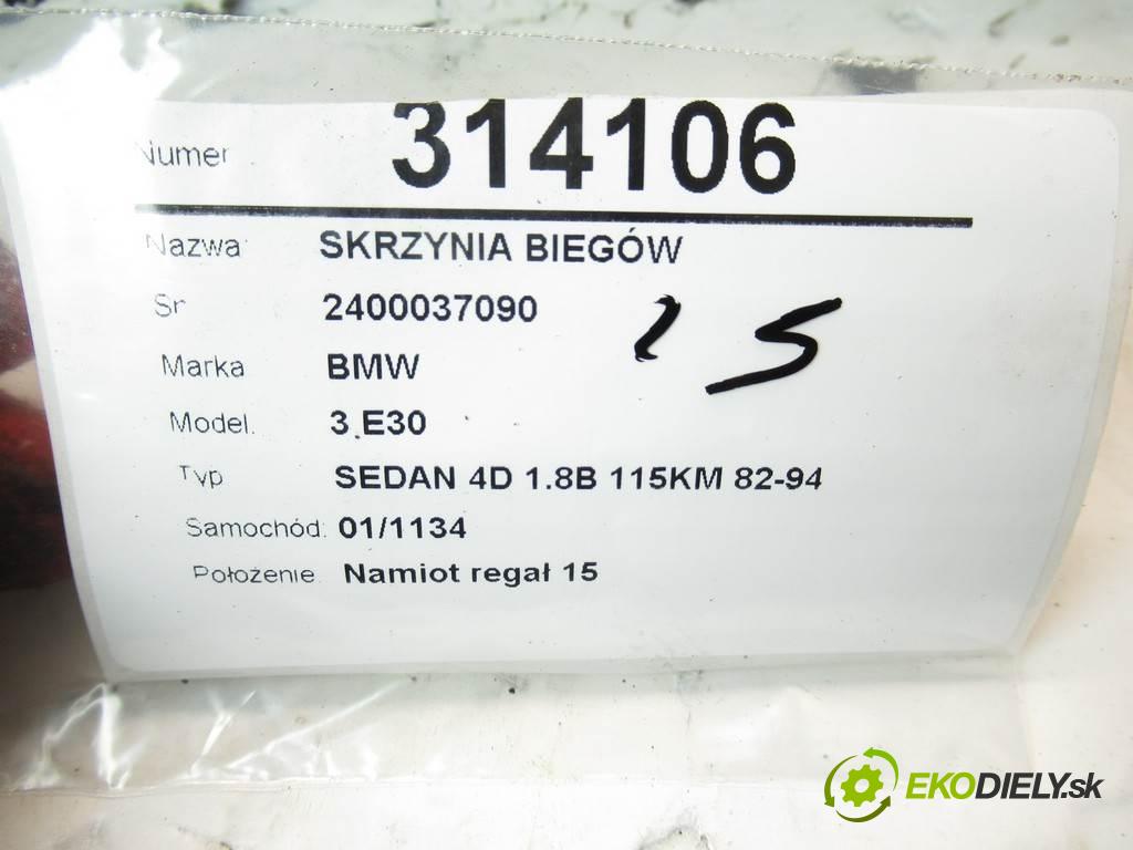 BMW 3 E30  1990 83kW SEDAN 4D 1.8B 115KM 82-94 1800 Prevodovka 2400037090 (Prevodovky)