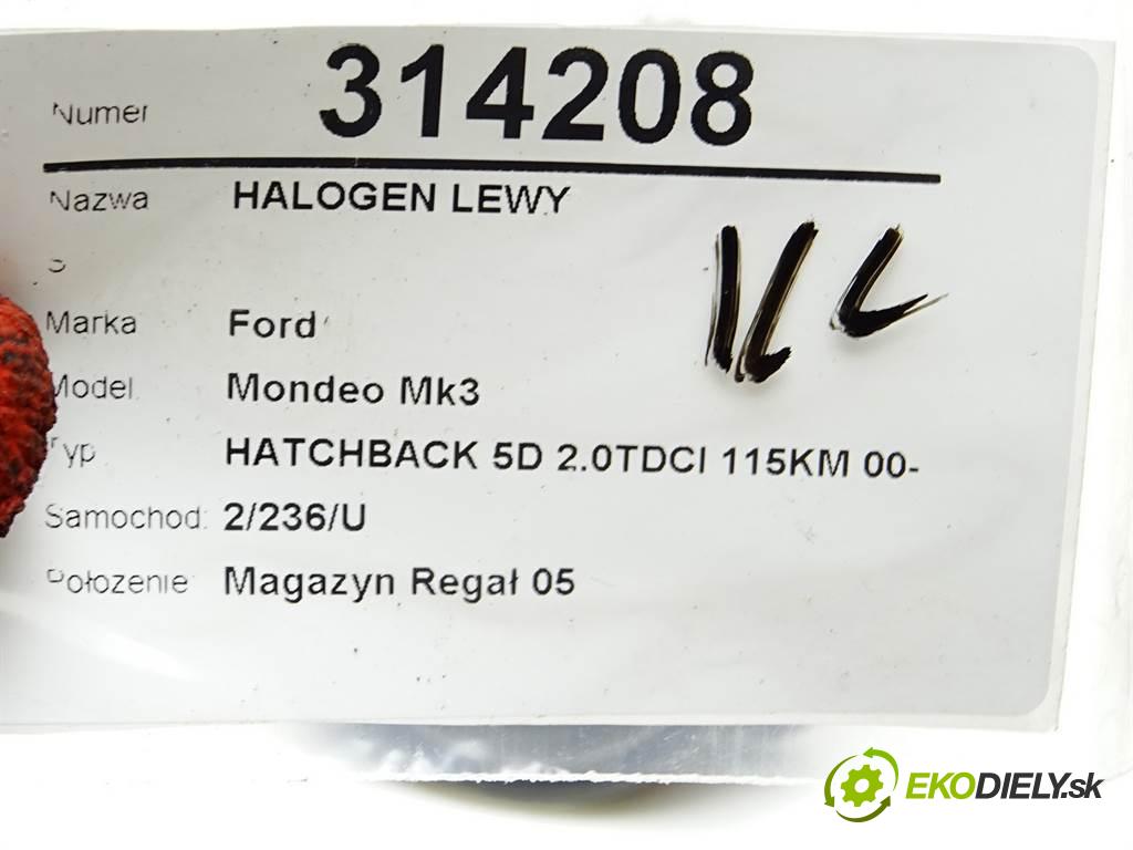 Ford Mondeo Mk3  2001 85 kW HATCHBACK 5D 2.0TDCI 115KM 00-07 2000 Hmlové svetlo, hmlovka ľavy 1S71-15K202-AC (Ostatné)