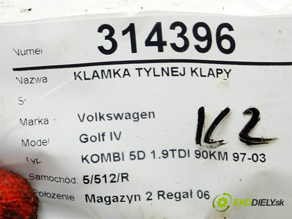 Volkswagen Golf IV  2001 66 kW KOMBI 5D 1.9TDI 90KM 97-03 1900 Kľučka zad dverí 1J0827566D