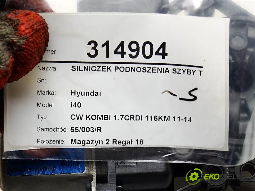 Hyundai i40  2012 85 kW CW KOMBI 1.7CRDI 116KM 11-14 1700 Motorček sťahovania okna zad ľavy  (Motorčeky okien zadné ľavé)