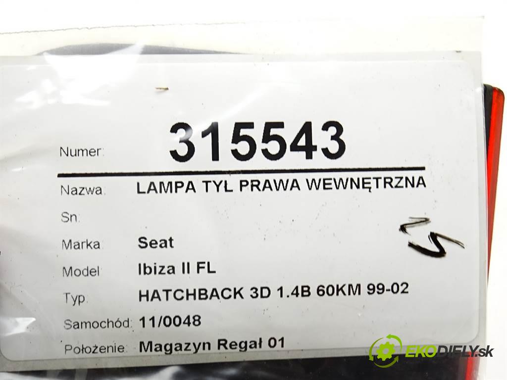 Seat Ibiza II FL  2002 44 kW HATCHBACK 3D 1.4B 60KM 99-02 1400 světlo zadní část pravá vnitřní
