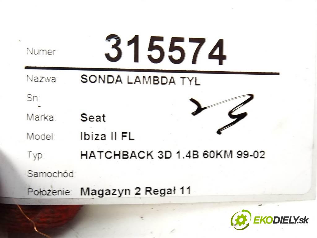 Seat Ibiza II FL    HATCHBACK 3D 1.4B 60KM 99-02  sonda lambda zadní část 06A906262AR (Lambda sondy)