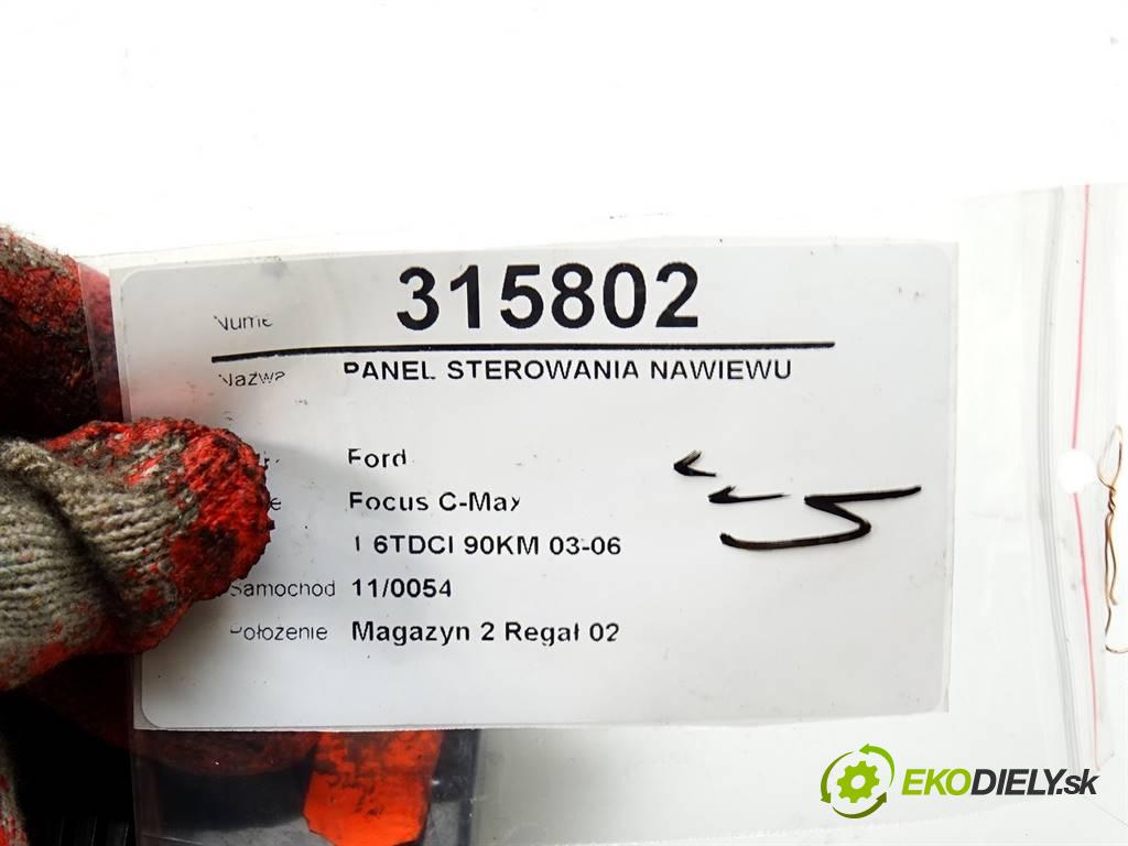 Ford Focus C-Max  2006 66 kW 1.6TDCI 90KM 03-06 1600 Panel ovládania kúrenia 3M5T18C612AR (Prepínače, spínače, tlačidlá a ovládače kúrenia)