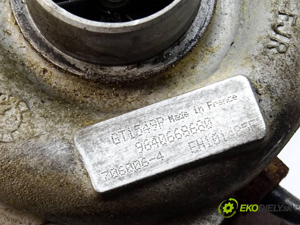 Peugeot 607  2001 100 kW SEDAN 4D 2.2HDI 133KM 99-10 2200 Turbodúchadlo,turbo 9640668680 (Turbodúchadlá (kompletné))