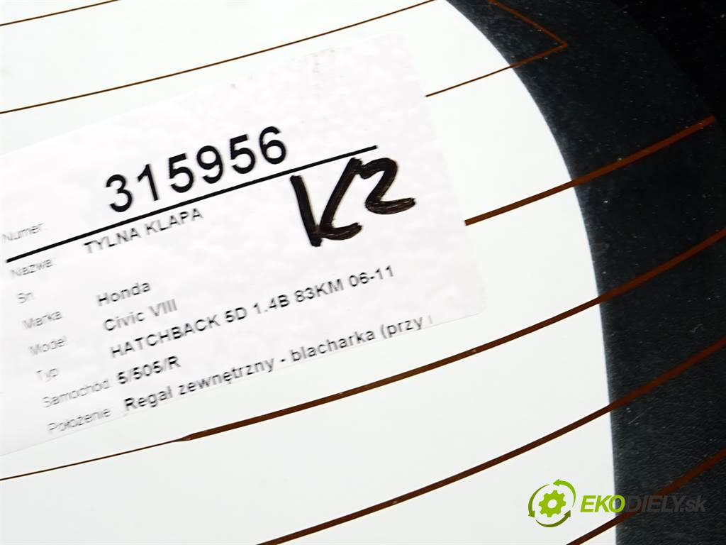 Honda Civic VIII  2006 61 kW HATCHBACK 5D 1.4B 83KM 06-11 1400 zadní část kapota  (Zadní kapoty)