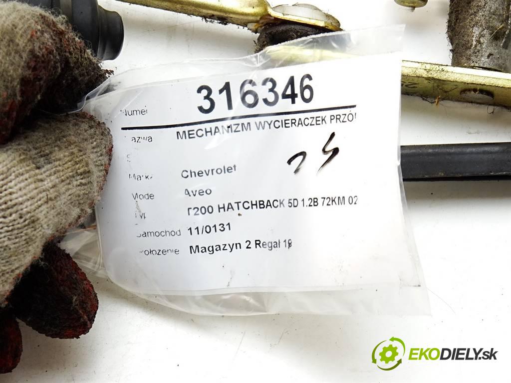 Chevrolet Aveo  2005 53 kW T200 HATCHBACK 5D 1.2B 72KM 02-11 1100 Mechanizmus stieračov predný 96540501 (Motorčeky stieračov predné)