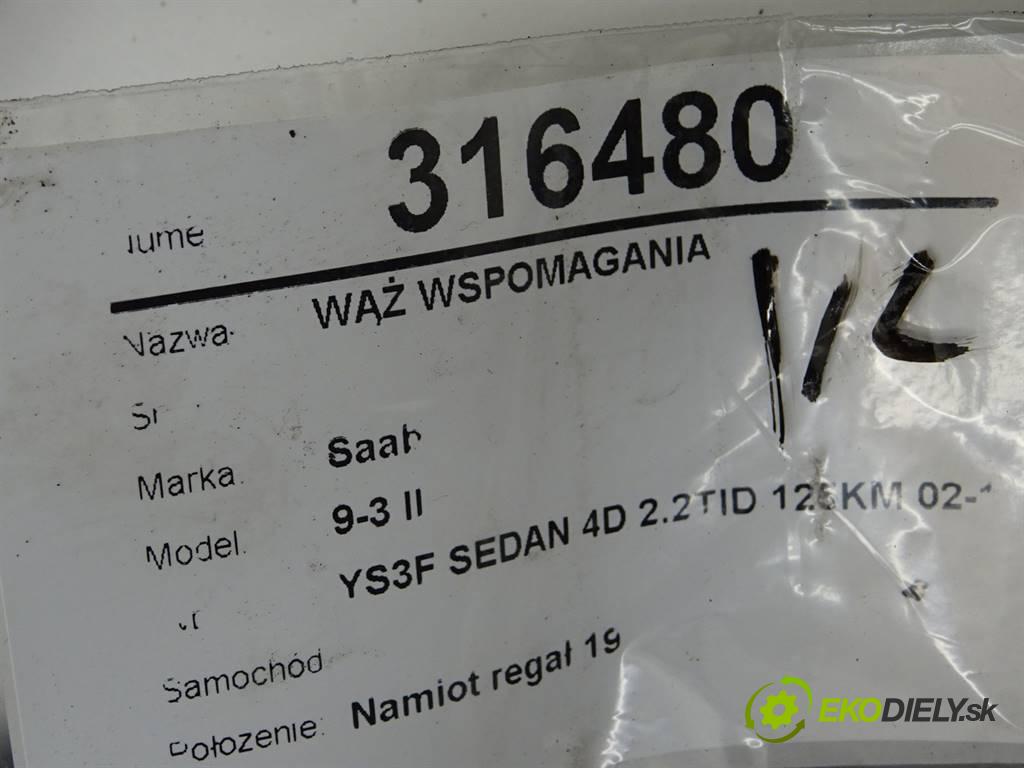 Saab 9-3 II    YS3F SEDAN 4D 2.2TID 125KM 02-11  hadica servočerpadlo  (Rúrky, hadice servočerpadla)