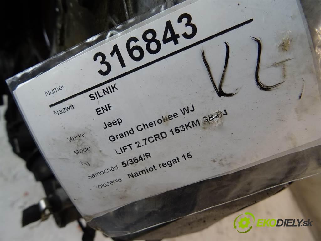 Jeep Grand Cherokee WJ  2002 163KM LIFT 2.7CRD 163KM 98-04 2700 Motor ENF (Motory (kompletné))