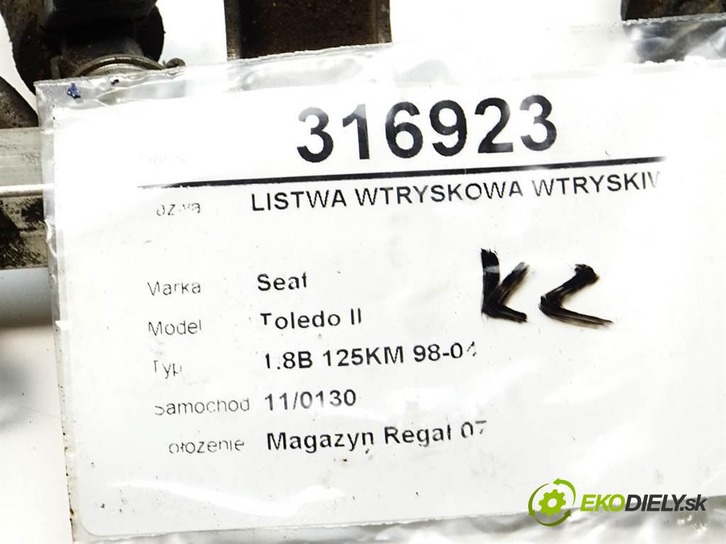 Seat Toledo II  1999 92 kW 1.8B 125KM 98-04 1700 Lišta vstrekovacia Vstrekovacie ventily  (Vstrekovacie lišty)