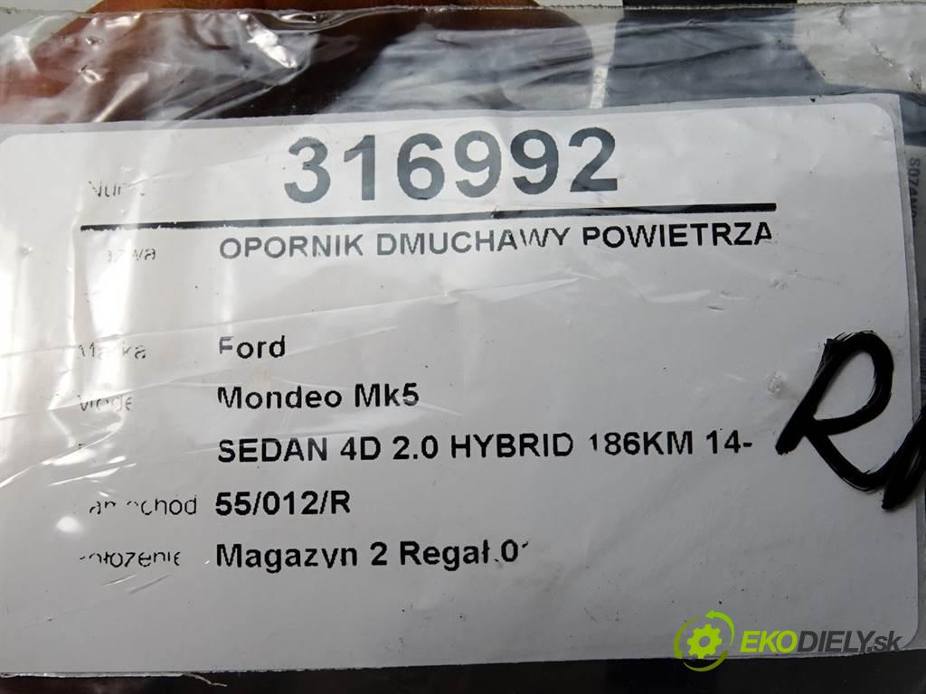 Ford Mondeo Mk5  2015 186KM SEDAN 4D 2.0 HYBRID 186KM 14-  2000 Odpor, rezistor kúrenia vzduchu DG9H-19E624-AA (Odpory (rezistory) kúrenia)