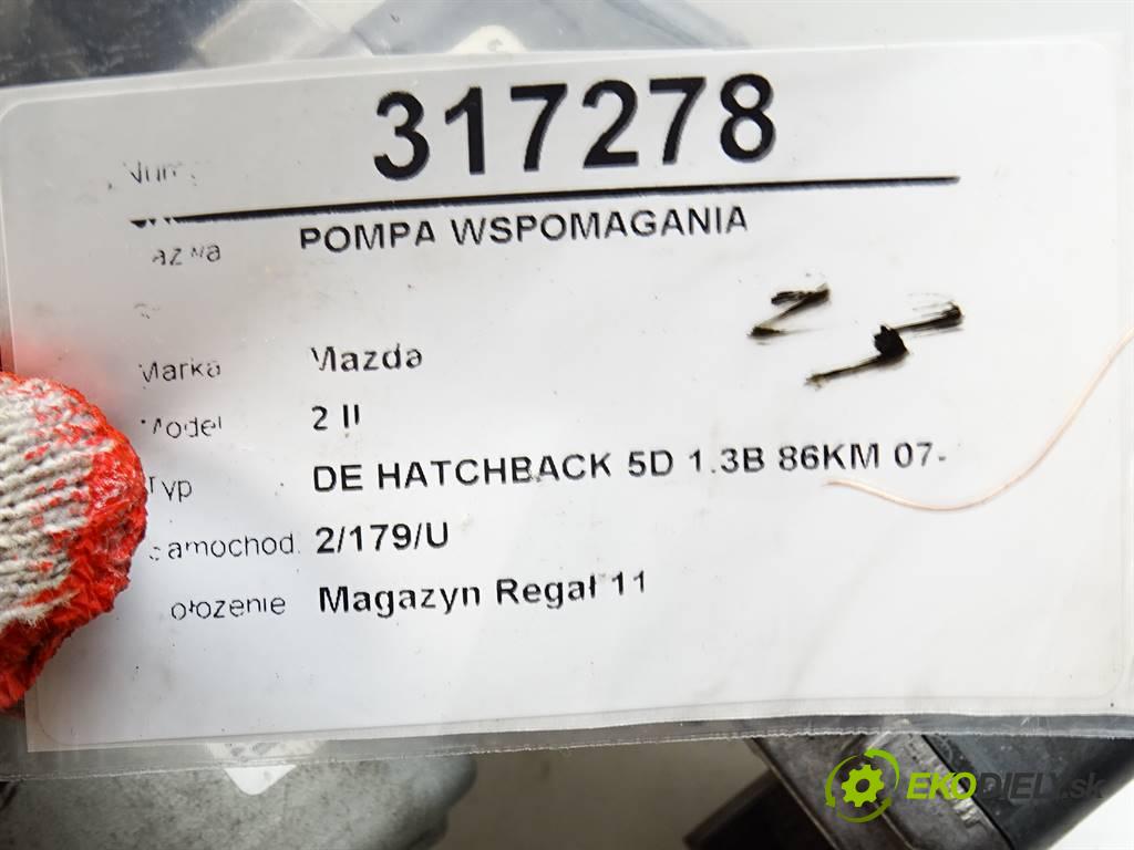 Mazda 2 II  2009 63 kW DE HATCHBACK 5D 1.3B 86KM 07-10 1300 Pumpa servočerpadlo DF713210X (Servočerpadlá, pumpy riadenia)