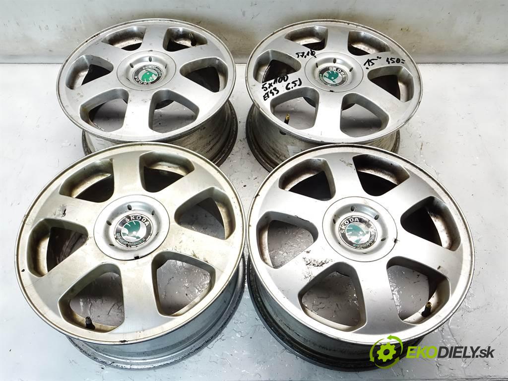 Skoda     15 6,5J 5X100 ET43  disky hliníkové 15  (Hliníkové)