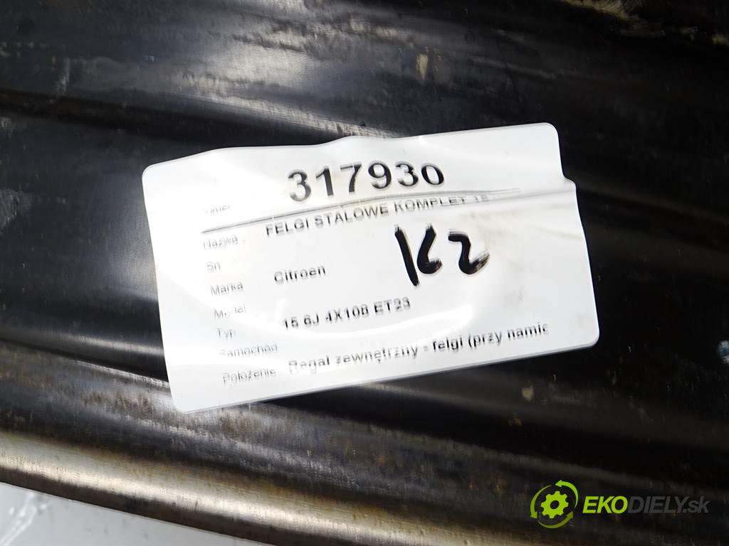 Citroen     15 6J 4X108 ET23  disky plechové 15  (Plechové)