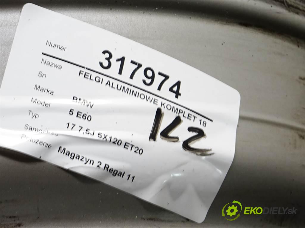 BMW 5 E60    17 7,5J 5X120 ET20  disky hliníkové 18  (Hliníkové)