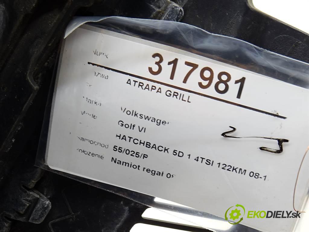Volkswagen Golf VI  2009 90 kW HATCHBACK 5D 1.4TSI 122KM 08-13 1400 Mriežka maska 5K0853653 (Mriežky, masky)