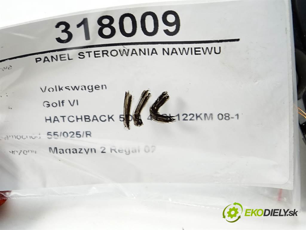 Volkswagen Golf VI  2009 90 kW HATCHBACK 5D 1.4TSI 122KM 08-13 1400 Panel ovládania kúrenia 5K0907044AK (Prepínače, spínače, tlačidlá a ovládače kúrenia)