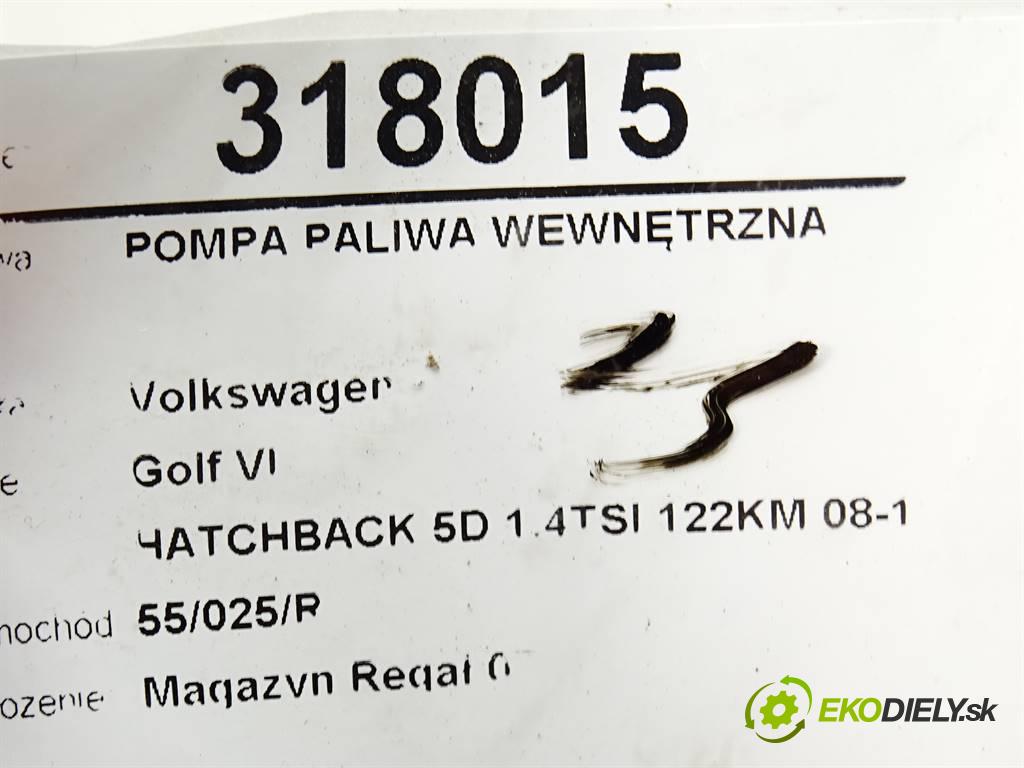 Volkswagen Golf VI  2009 90 kW HATCHBACK 5D 1.4TSI 122KM 08-13 1400 Pumpa paliva vnútorná 1K0919051BH (Palivové pumpy, čerpadlá, plaváky)