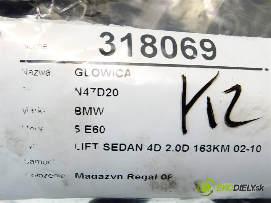 BMW 5 E60    LIFT SEDAN 4D 2.0D 163KM 02-10  Hlava valcov N47D20 (Hlavy valcov)