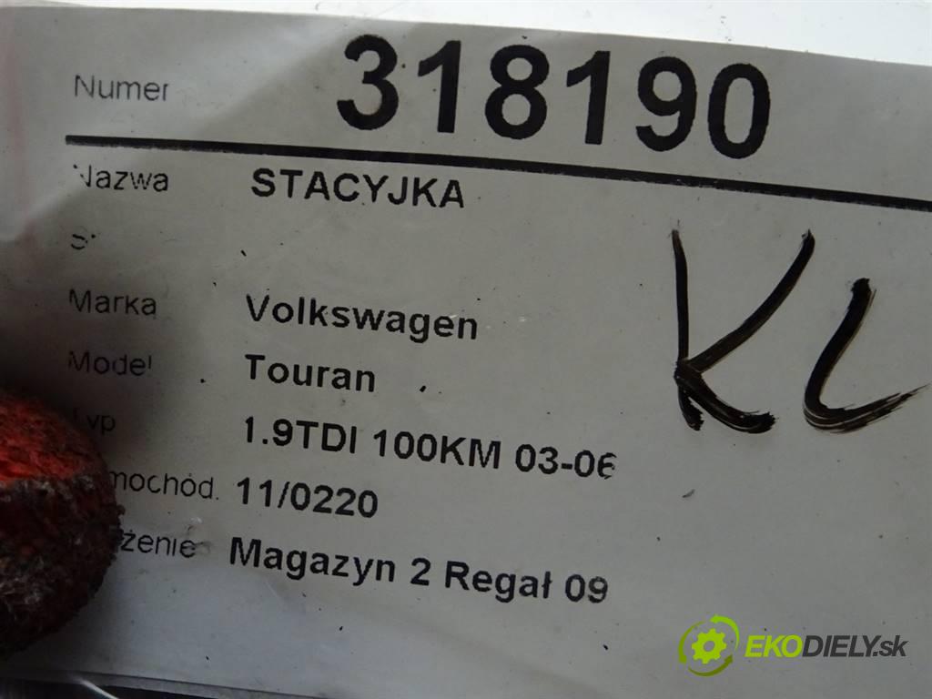 Volkswagen Touran  2003 77 kW 1.9TDI 100KM 03-06 1900 spinačka 1K0905865 (Spínacie skrinky a kľúče)