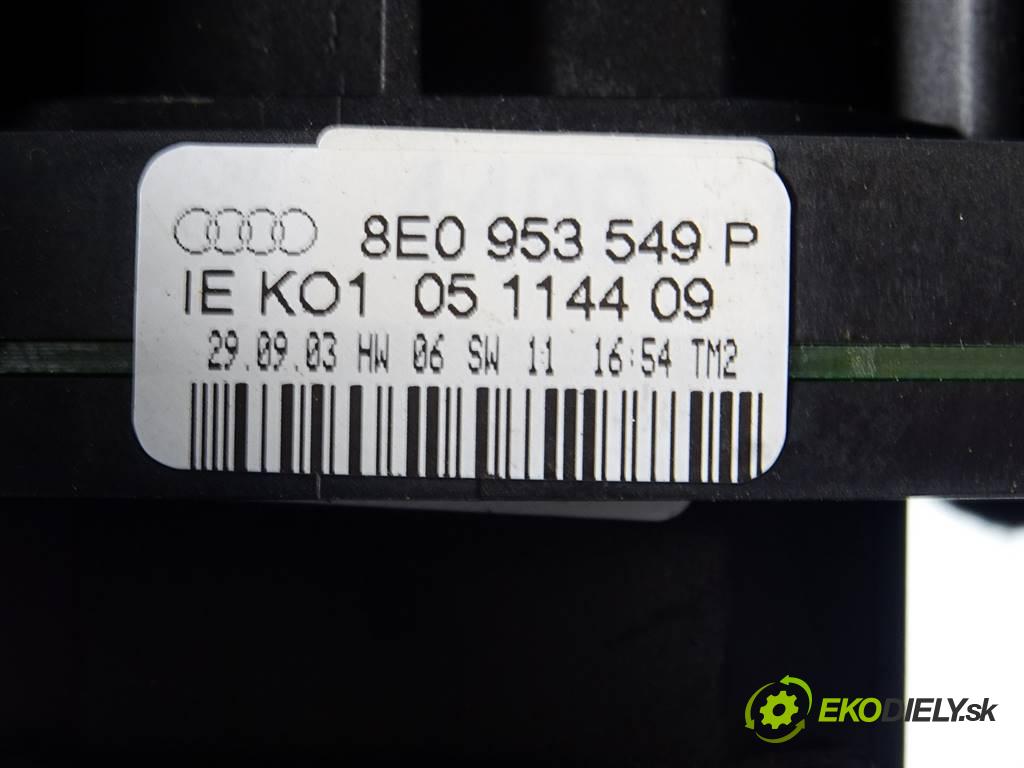 Audi A4 B6  2004 125 kW KOMBI 5D 2.4B V6 170KM 00-04 1600 Prepínač kombinovaný 8E0953549P (Prepínače, spínače, tlačidlá a ovládače kúrenia)