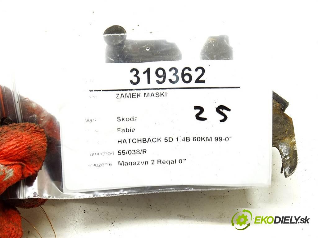 Skoda Fabia  2000 44 kW HATCHBACK 5D 1.4B 60KM 99-07 1400 zámok kapoty
