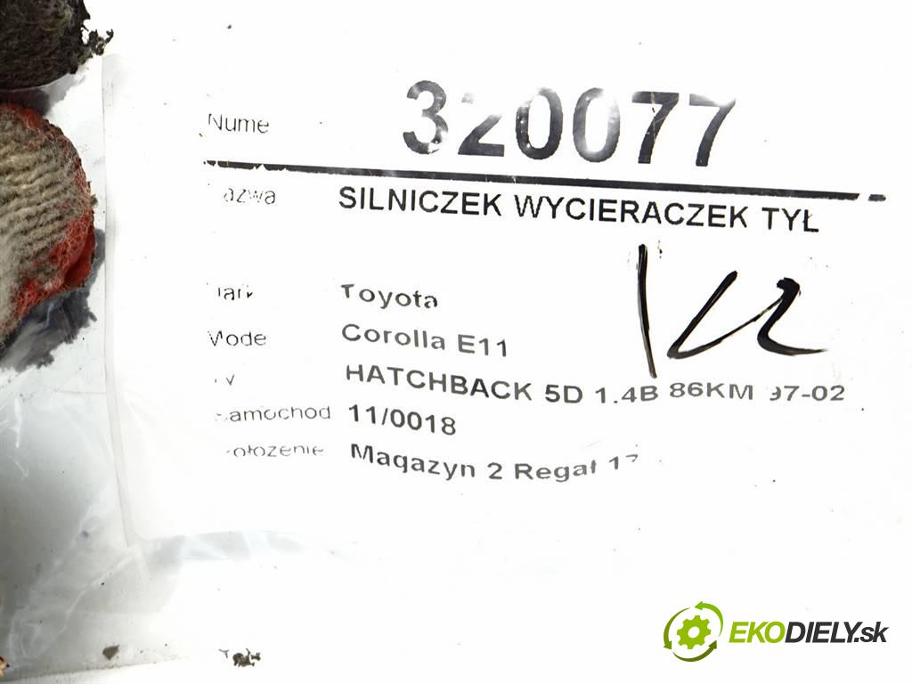 Toyota Corolla E11  1997  HATCHBACK 5D 1.4B 86KM 97-02 1300 Motorček stieračov zad  (Ostatné)