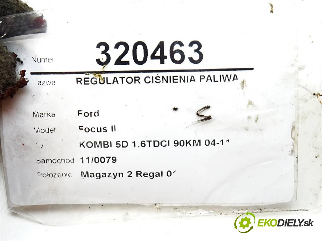 Ford Focus II  2007 66KW KOMBI 5D 1.6TDCI 90KM 04-11 1600 Regulátor tlaku paliva 0928400607 (Ostatní)