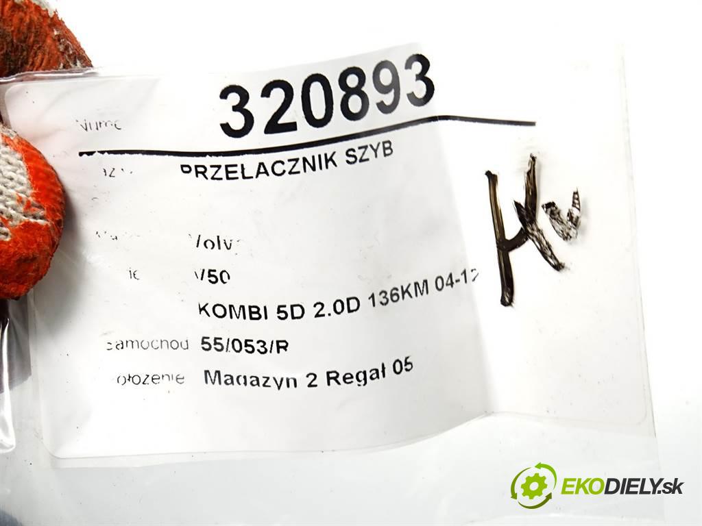 Volvo V50  2006 100 kW KOMBI 5D 2.0D 136KM 04-12 2000 Prepínač okien 30773427 (Prepínače, spínače, tlačidlá a ovládače kúrenia)
