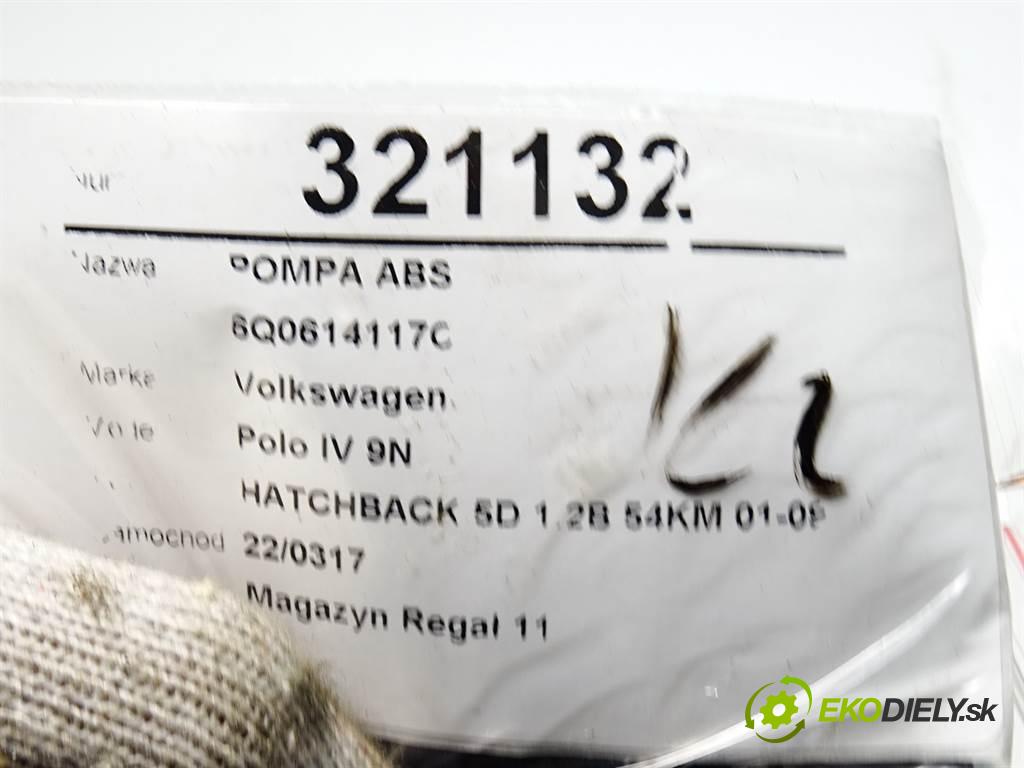 Volkswagen Polo IV 9N  2004 40 kW HATCHBACK 5D 1.2B 54KM 01-09 1200 Pumpa ABS 6Q0614117C (Pumpy ABS)