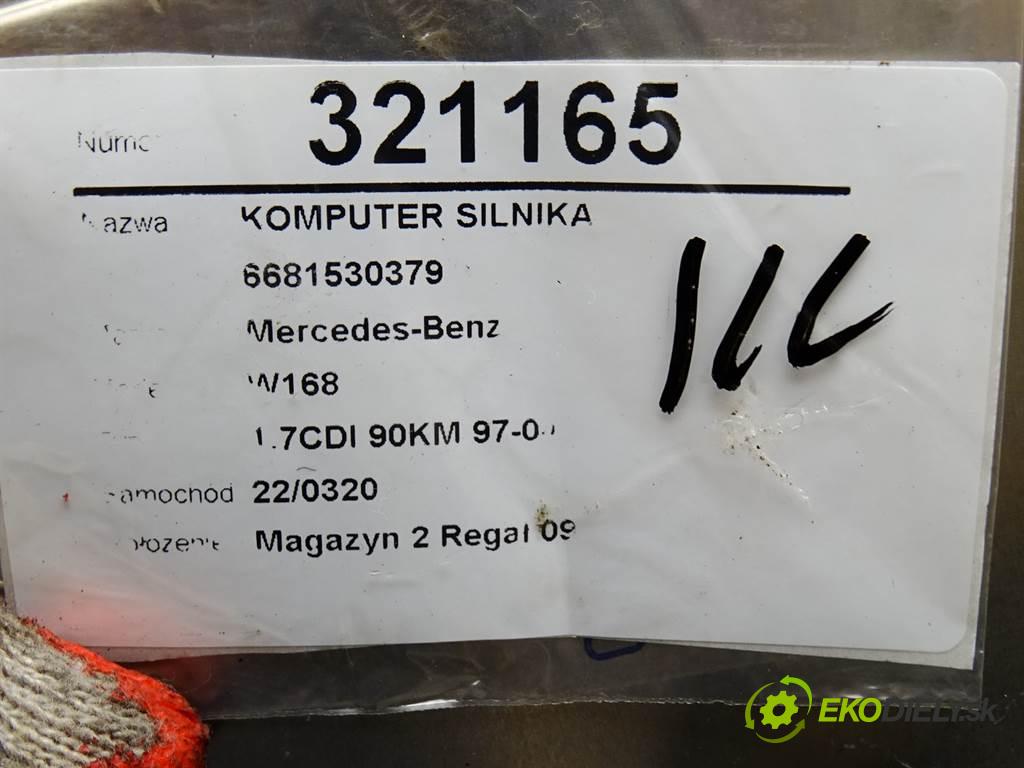 Mercedes-Benz W168  2003 55 kW 1.7CDI 90KM 97-04 1700 riadiaca jednotka Motor A6681530379 (Riadiace jednotky)