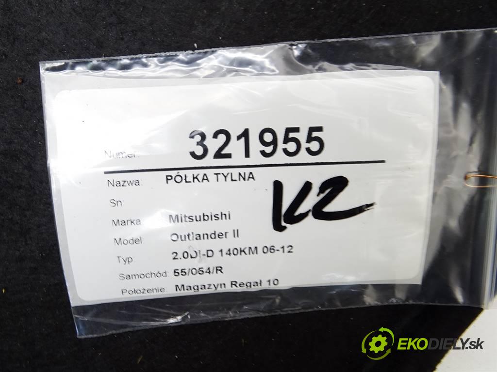 Mitsubishi Outlander II  2007 103 kW 2.0DI-D 140KM 06-12 2000 Pláto zadná  (Pláta zadné)