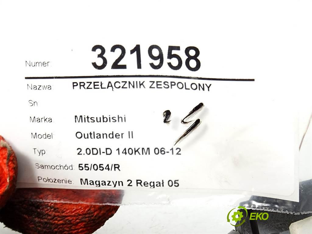 Mitsubishi Outlander II  2007 103 kW 2.0DI-D 140KM 06-12 2000 Prepínač kombinovaný 8600A249 (Prepínače, spínače, tlačidlá a ovládače kúrenia)