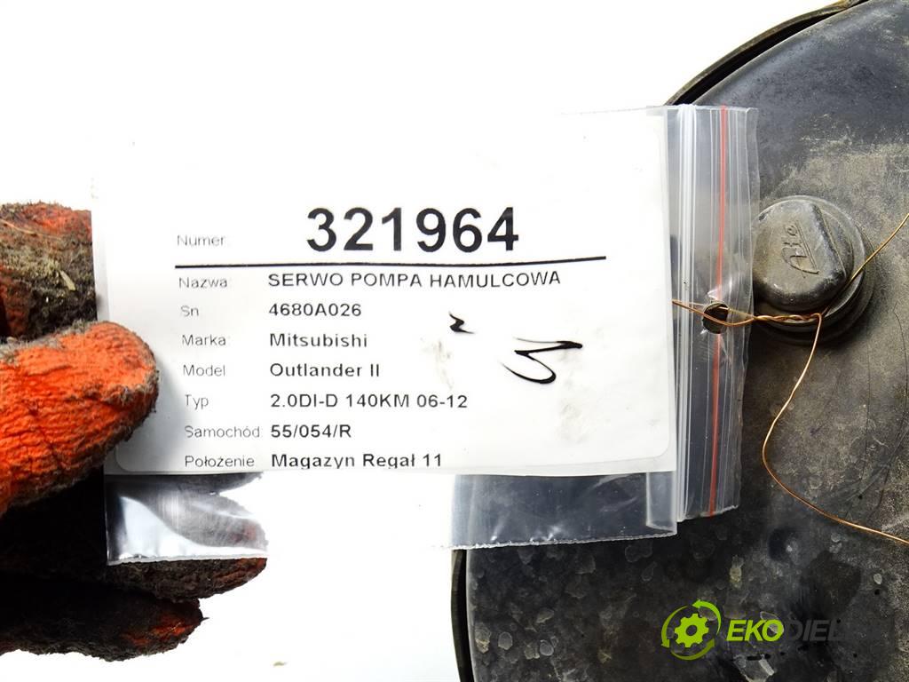 Mitsubishi Outlander II  2007 103 kW 2.0DI-D 140KM 06-12 2000 Posilovač Pumpa brzdová 4680A026 (Posilňovače bŕzd)