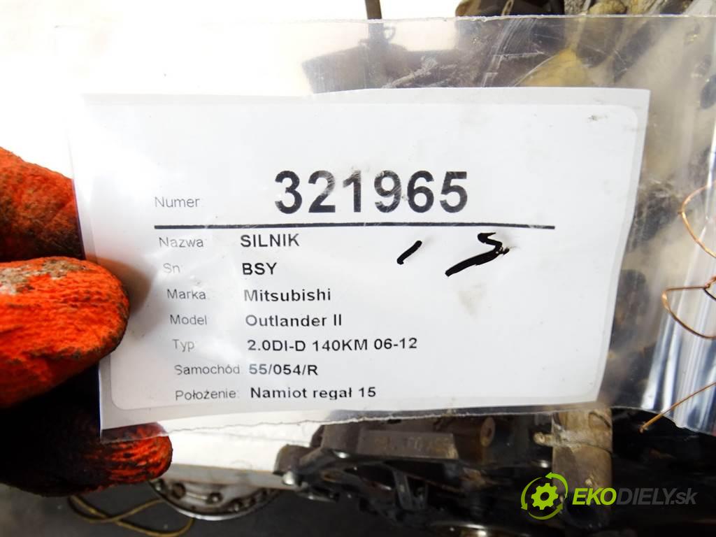 Mitsubishi Outlander II  2007 103 kW 2.0DI-D 140KM 06-12 2000 Motor BSY (Motory (kompletné))