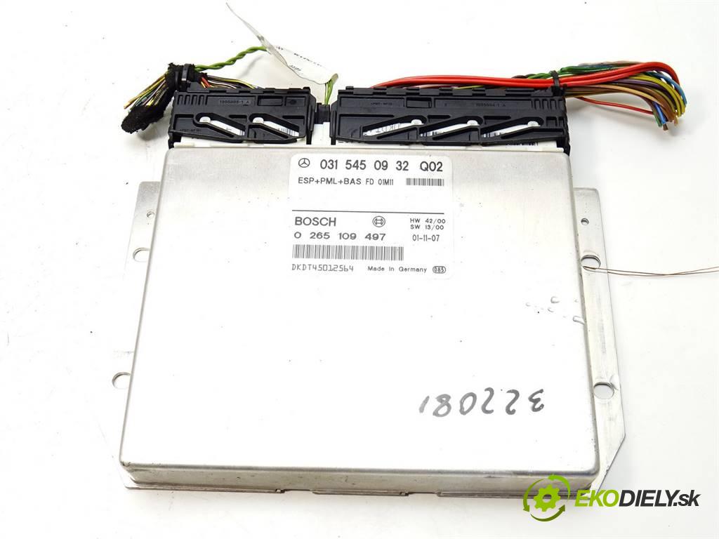 Mercedes-Benz S W220    3.2CDI 197KM 98-05  Modul ESP 0265109497 (Ostatné)