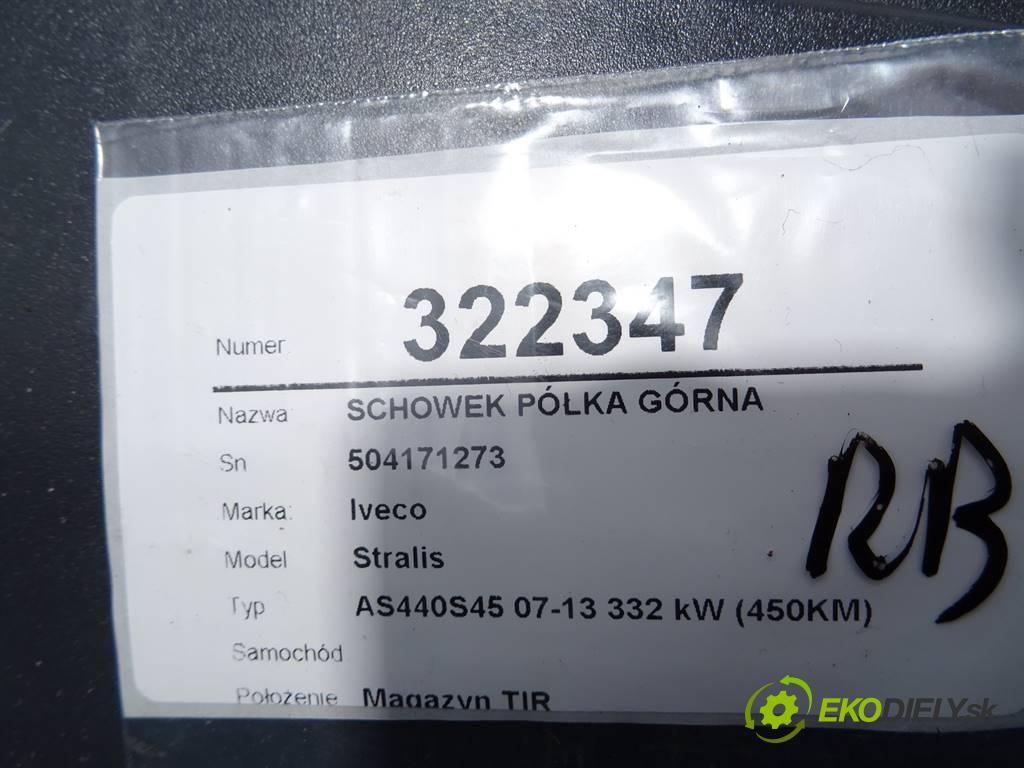Iveco Stralis    AS440S45 07-13 332 kW (450KM)  Priehradka, kastlík Pláto horná 504171273