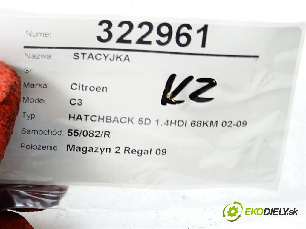 Citroen C3  2003 50 kW HATCHBACK 5D 1.4HDI 68KM 02-09 1400 spínačka  (Spínací skříňky a klíče)