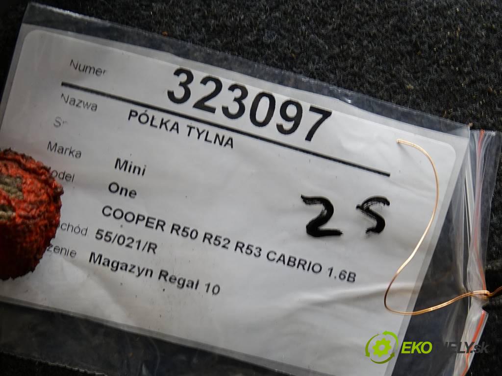 Mini One  2006 66 kW COOPER R50 R52 R53 CABRIO 1.6B 90KM 04-08 1600 Pláto zadná 7133618 (Pláta zadné)