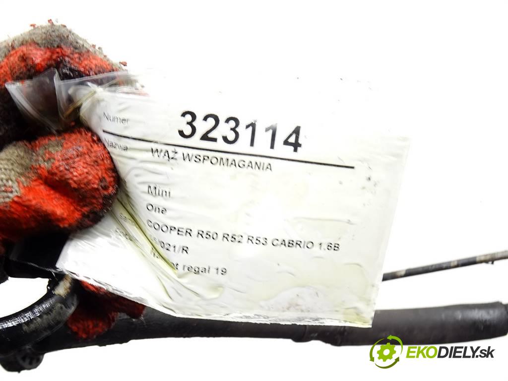 Mini One  2006 66 kW COOPER R50 R52 R53 CABRIO 1.6B 90KM 04-08 1600 hadica servočerpadlo  (Rúrky, hadice servočerpadla)