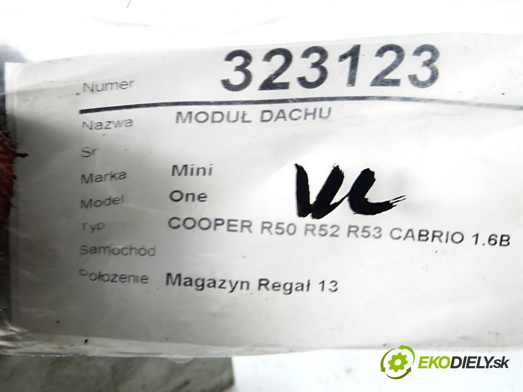 Mini One    COOPER R50 R52 R53 CABRIO 1.6B 90KM 04-08  Modul strechy 6960792