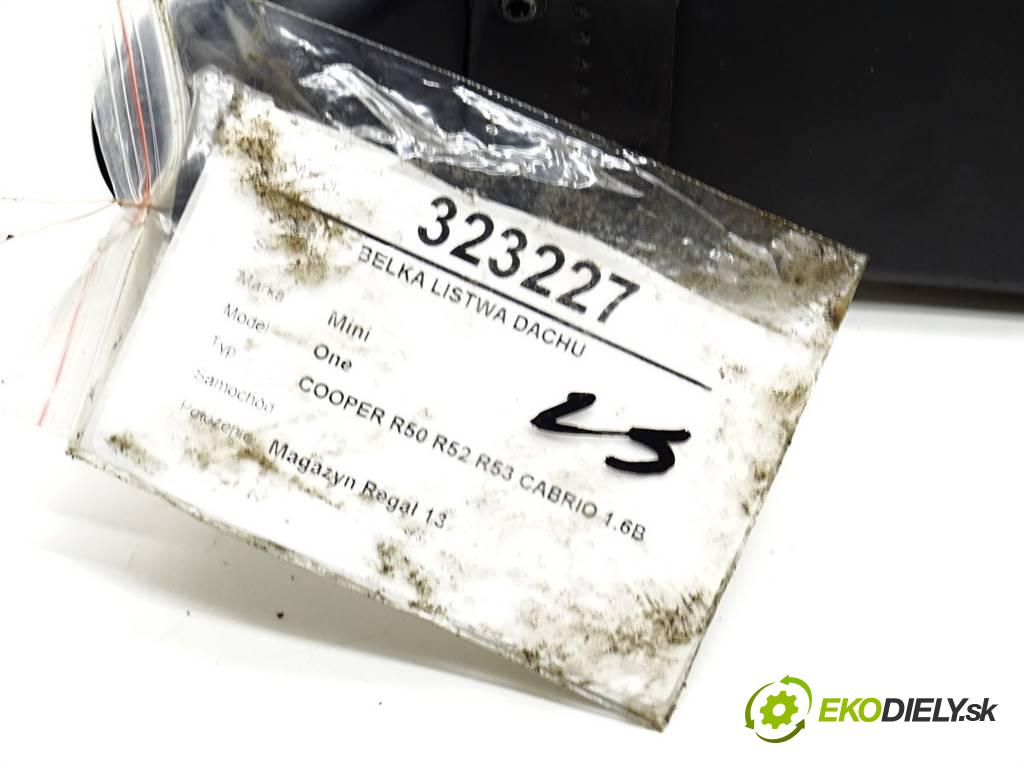 Mini One    COOPER R50 R52 R53 CABRIO 1.6B 90KM 04-08  Výstuha Lišta strechy