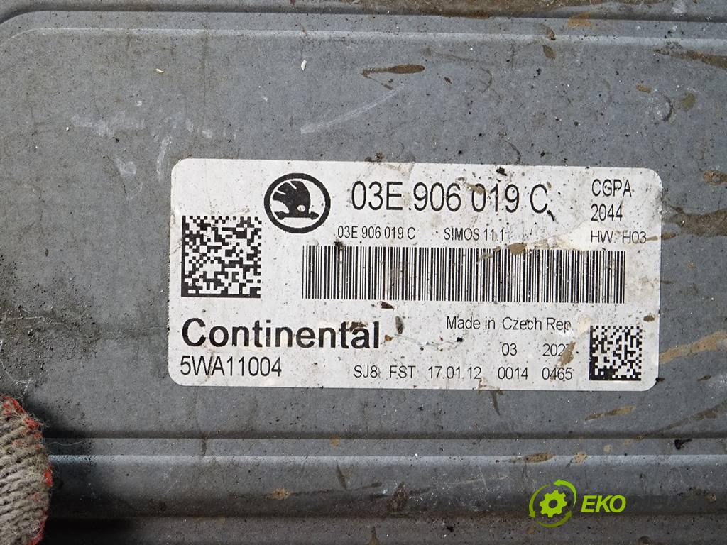 Skoda Fabia II  2012 51 kW HATCHBACK 5D 1.2B 70KM 06-14 1200 riadiaca jednotka Motor 03E906019C (Riadiace jednotky)