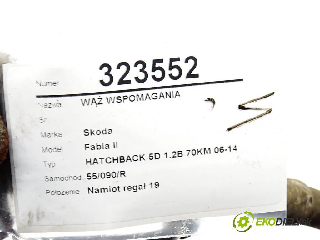 Skoda Fabia II  2012 51 kW HATCHBACK 5D 1.2B 70KM 06-14 1200 hadica servočerpadlo  (Rúrky, hadice servočerpadla)