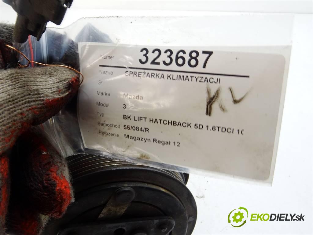 Mazda 3  2008 80 kW BK LIFT HATCHBACK 5D 1.6TDCI 109KM 03-09 1600 Kompresor klimatizácie  (Kompresory klimatizácie)