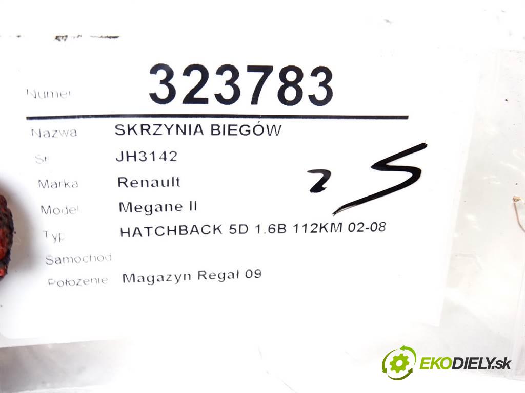 Renault Megane II    HATCHBACK 5D 1.6B 112KM 02-08  převodovka JH3142 (Převodovky)