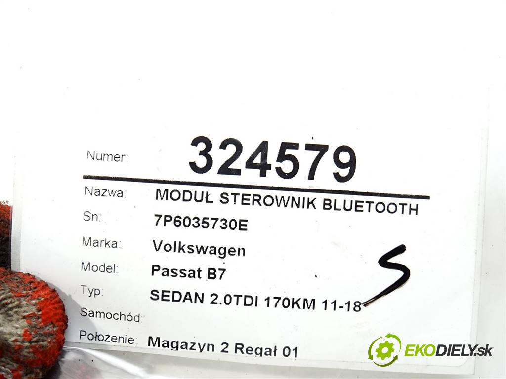 Volkswagen Passat B7    SEDAN 2.0TDI 170KM 11-18  Modul Riadiaca jednotka BLUETOOTH 7P6035730E (Ostatné)